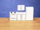 (image for) Modern Kitchen Set - White - 4pc