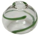 (image for) Green Swirled Glass Southwest Vase