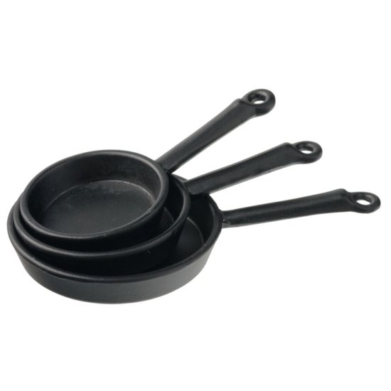 (image for) 3-Pc Cast Iron Pan Set