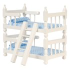 (image for) White Bunk Bed w/ Linens & Ladder