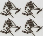 (image for) 1/4 in Brads Oil Rubbed Bronze 100pc