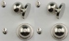 (image for) Door Knob w/ Keyhole Satin Nickel 4pc