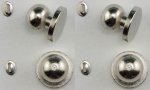 (image for) Door Knob w/ Keyhole Satin Nickel 4pc