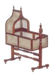 (image for) Jacobean Cane Crib - Walnut