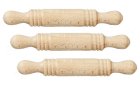 (image for) Wood Rolling Pin - Unfinished - 3pc