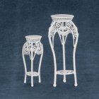 (image for) Plant Stands 2pc Set - White Wire