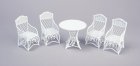 (image for) White Table & Chair Set - 5pc