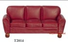 (image for) Burgundy Leather Sofa