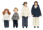 (image for) Modern Family of 4 Porcelain Doll Set