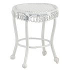 (image for) White Wire Round Side Table