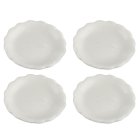 (image for) Scalloped Luncheon Plate - White 4pc