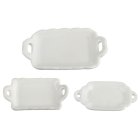 (image for) Rectangular Tray Set - White 3pc