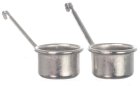 (image for) Silver Long Handle Pot Set 2pc