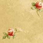 (image for) Mauve Roses on Beige Wallpaper PP 3pc