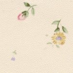 (image for) Pink & Yellow Flowers on Beige Wallpaper PP 3pc 105 x