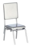 (image for) 1950s Style Silver Dining Chair