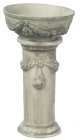 (image for) Green Victorian Birdbath 2pc