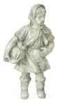 (image for) School Girl Yard Ornament 3pc Gray