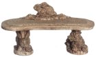 (image for) Stone Bench w/ Rabbit Decor Gray Ancient