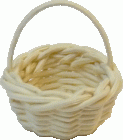 (image for) Woven Wooden Basket w/ Handle