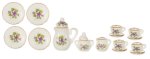 (image for) 17pc Purple Floral Tea Set