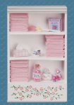 (image for) Bathroom Cabinet White & Pink w/ Accessories