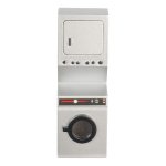 (image for) Apartment Style Stacked Washer & Dryer - Silver