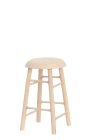 (image for) Round Bar Stool - Unfinished