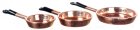 (image for) Copper Frying Pans 3pc