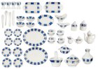 (image for) 50pc Tea Serving Set Blue Trim