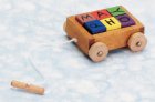 (image for) Pull-Along Toy Wagon w/ Blocks