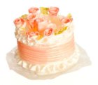 (image for) Peach Baby Booties Cake 2pc