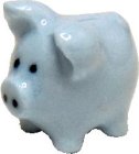 (image for) Blue Porcelain Piggy Bank