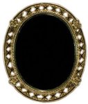 (image for) Oval Victorian Gold Mirror