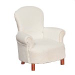 (image for) Classic Armchair - White Upholstered