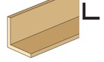 (image for) 1/8 X 22 Inch Angle Molding