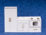 (image for) Modern Appliance Set - White - 3pc