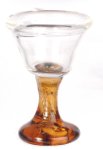 (image for) Glass Wine Glass w/ Amber Stem