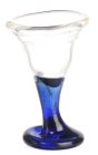 (image for) Glass Wine Glass w/ Blue Stem