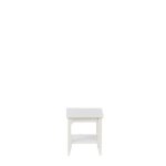 (image for) Square End Table - White