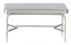 (image for) 1950s Style Rectangular Dining Table - Silver