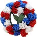 (image for) Red White & Blue Floral Wreath