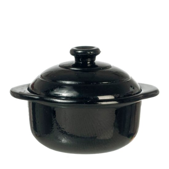 (image for) Pot w/ Lid - Black