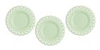 (image for) Lace Edged Plates Jadite 3pc