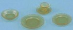 (image for) Depression Amber Dish Set 5pc