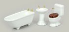 (image for) White Bathroom Set - 3pc