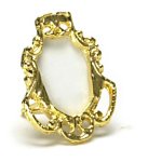 (image for) Small Oval Gold Tabletop Picture Frame