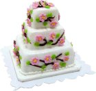 (image for) 3 Tiered Pink Floral Cake