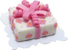 (image for) Pink Square Bow Cake