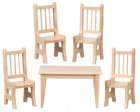 (image for) Oak Dining Set - 5pc